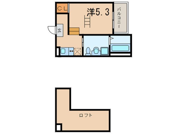 プラウド五番町の物件間取画像